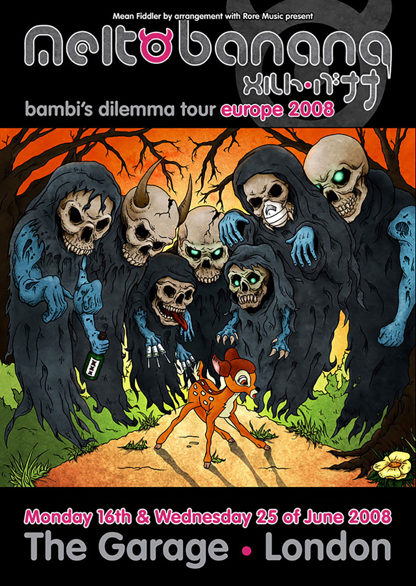 Melt Banana Gig Poster