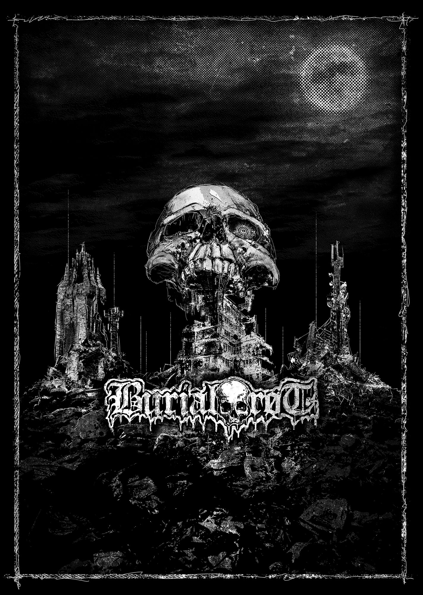 Burial Rot Screen Printed Poster